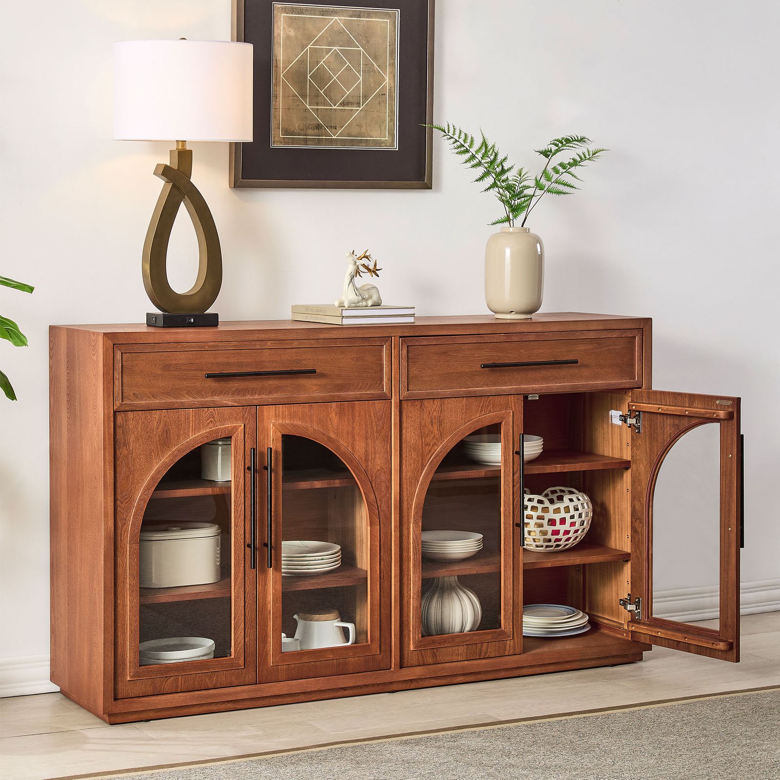 Valborg Elm Wood Sideboard