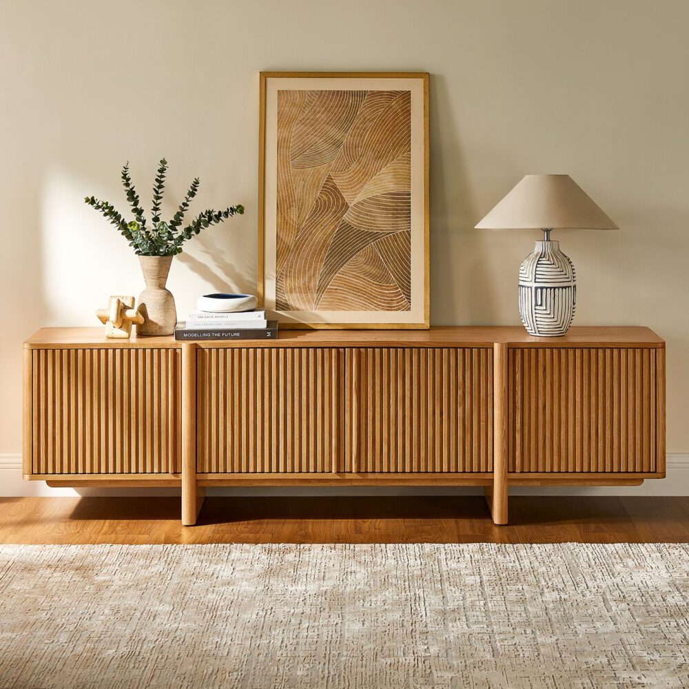 Sabina Ash Wood Media Console
