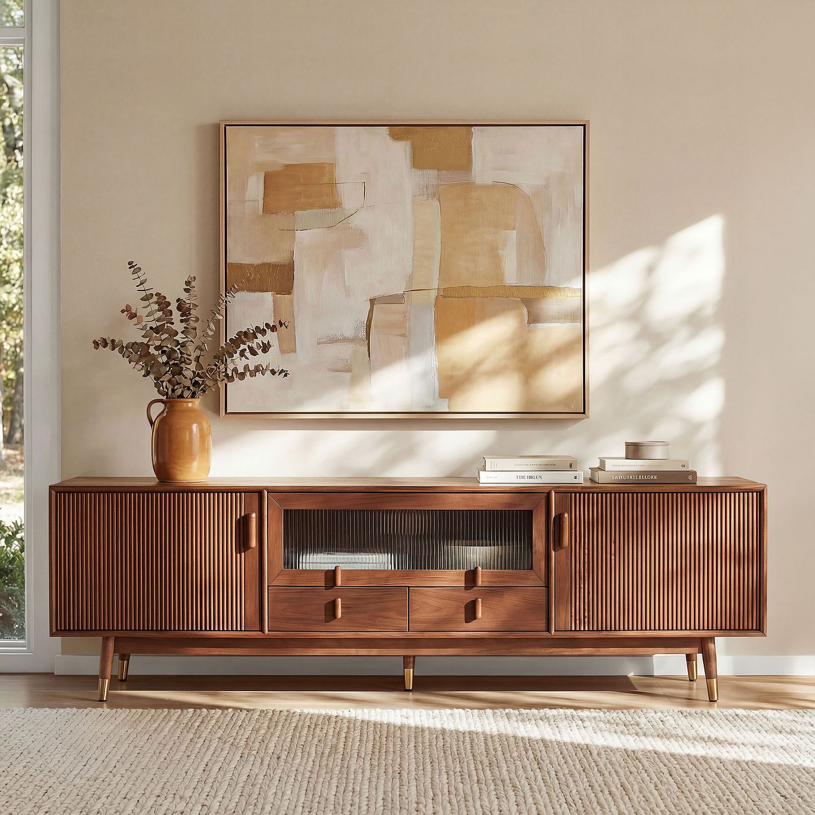 The Stavn Walnut Media Console