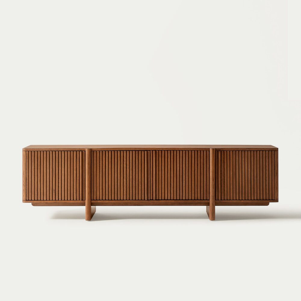 Sabina Ash Wood Media Console