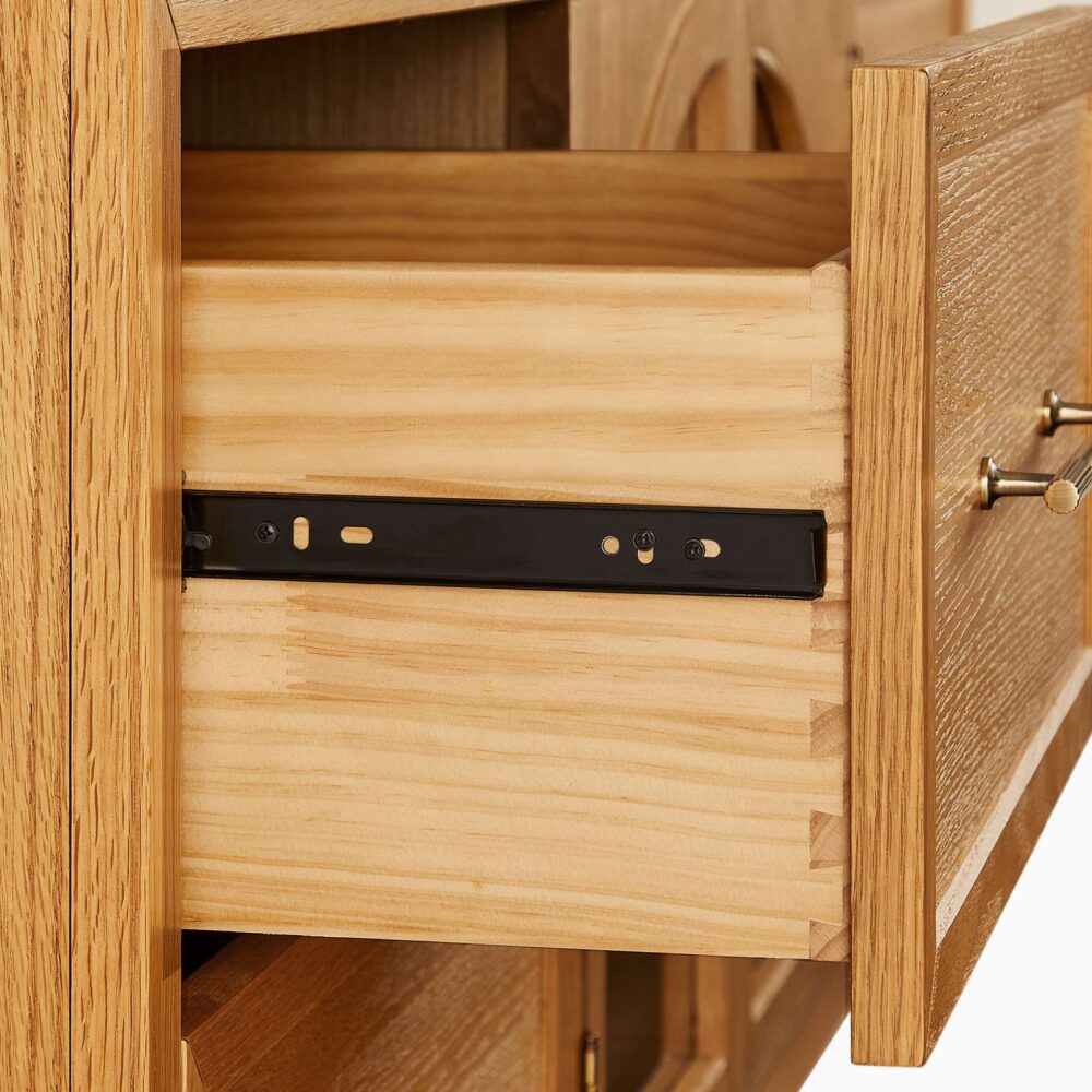 Valborg Solid Oak Media Console