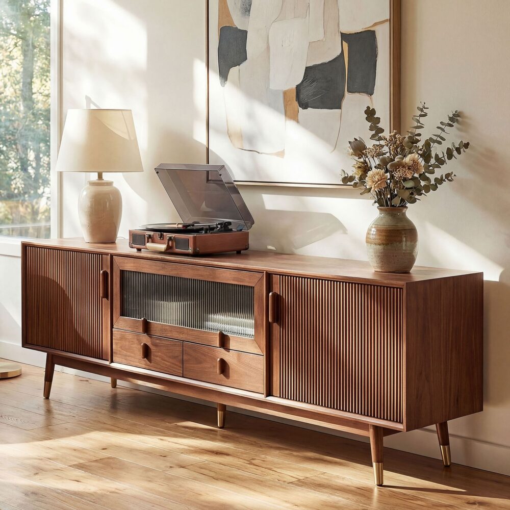 The Stavn Walnut Media Console