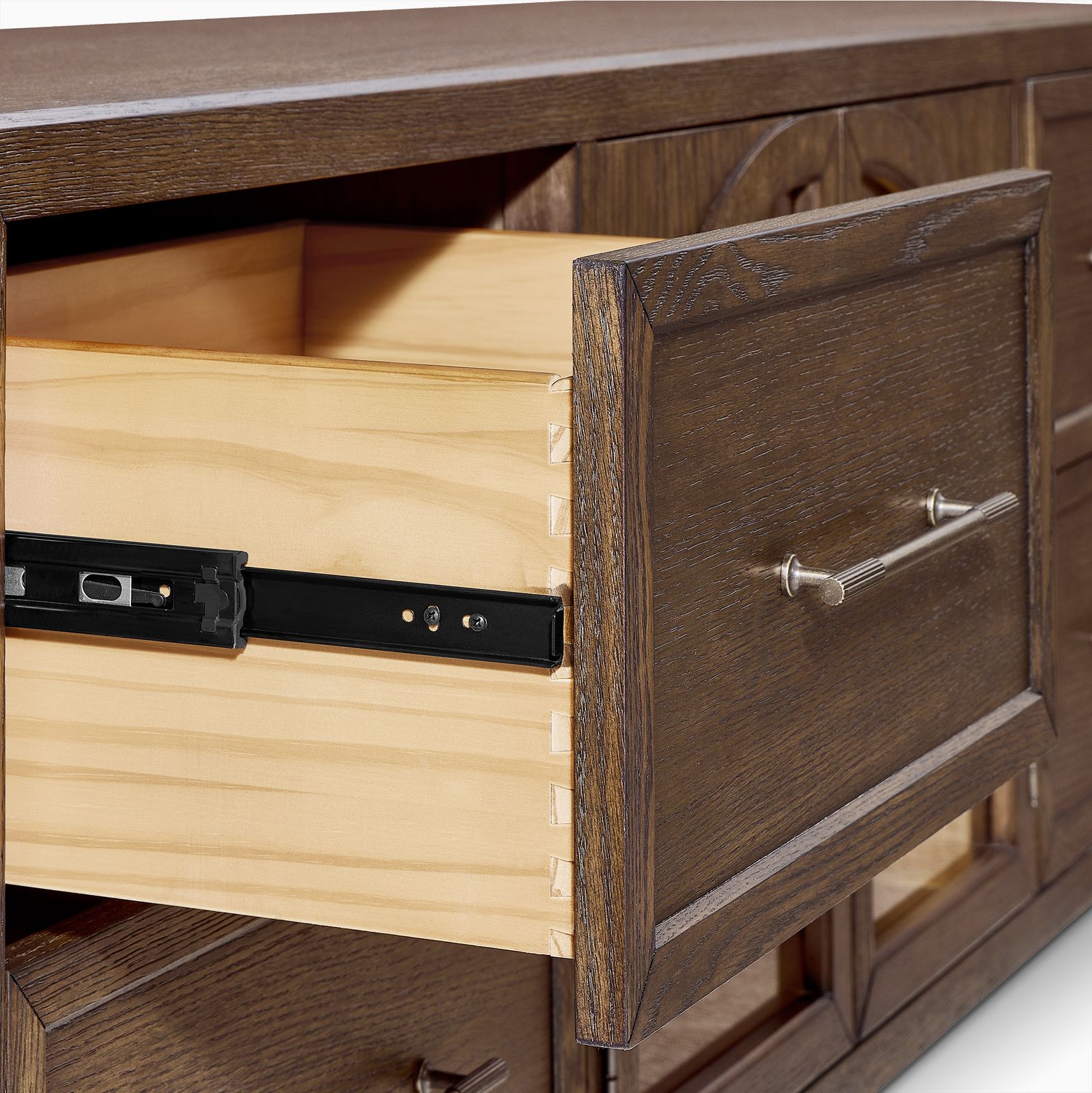 Valborg Solid Oak Media Console