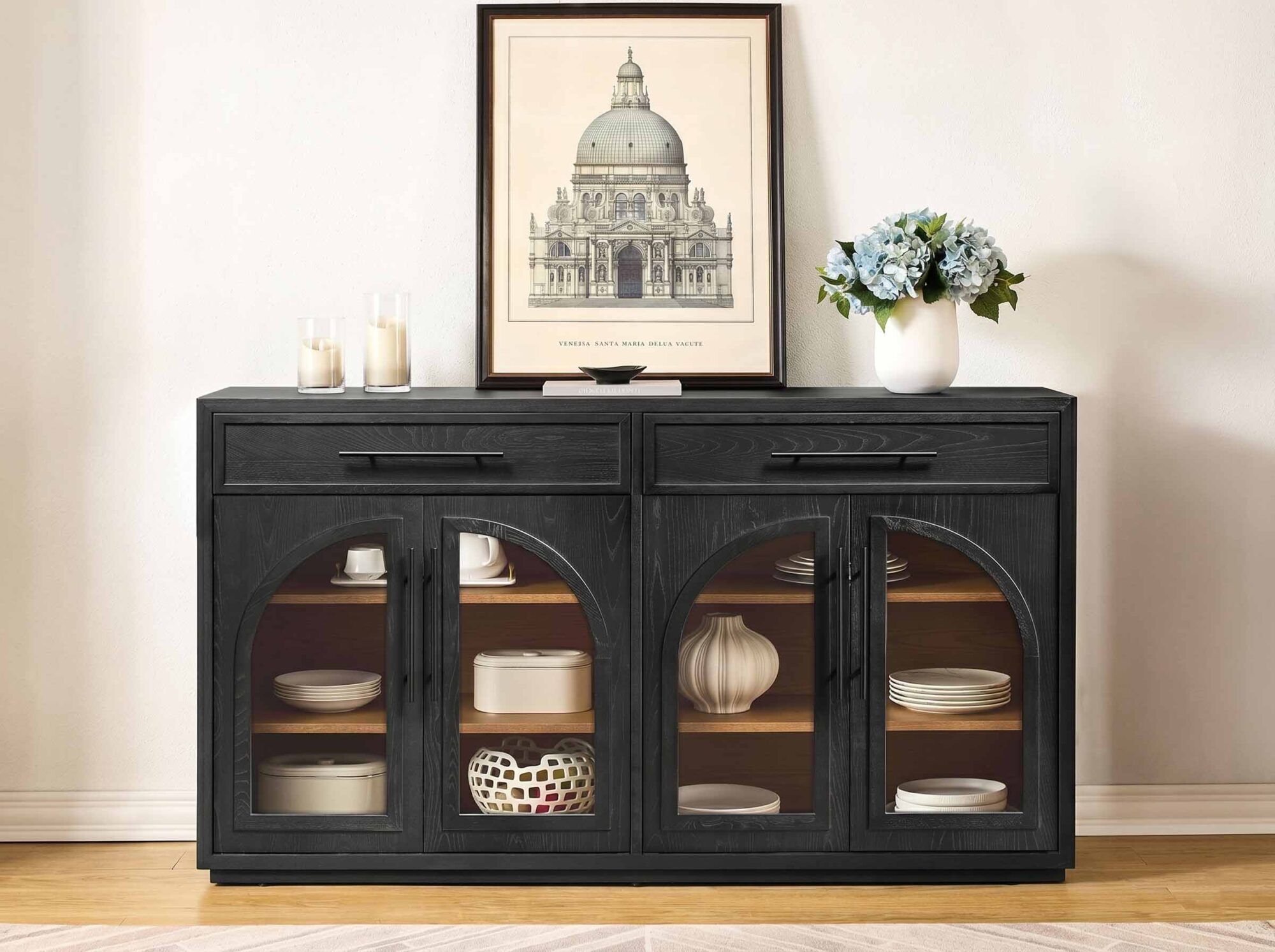 Valborg Elm Wood Sideboard