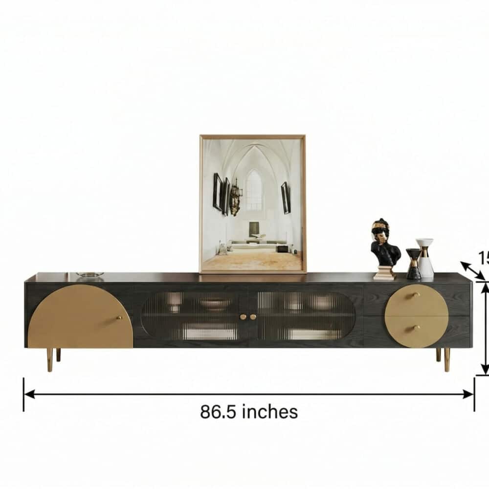 Black Ash Wood Cabinet Drawers Rectangle TV Stand - dimensions - 相册图 #14 2 Black Ash Wood Cabinet Drawers Rectangle TV Stand 相册图 #14 dimensions