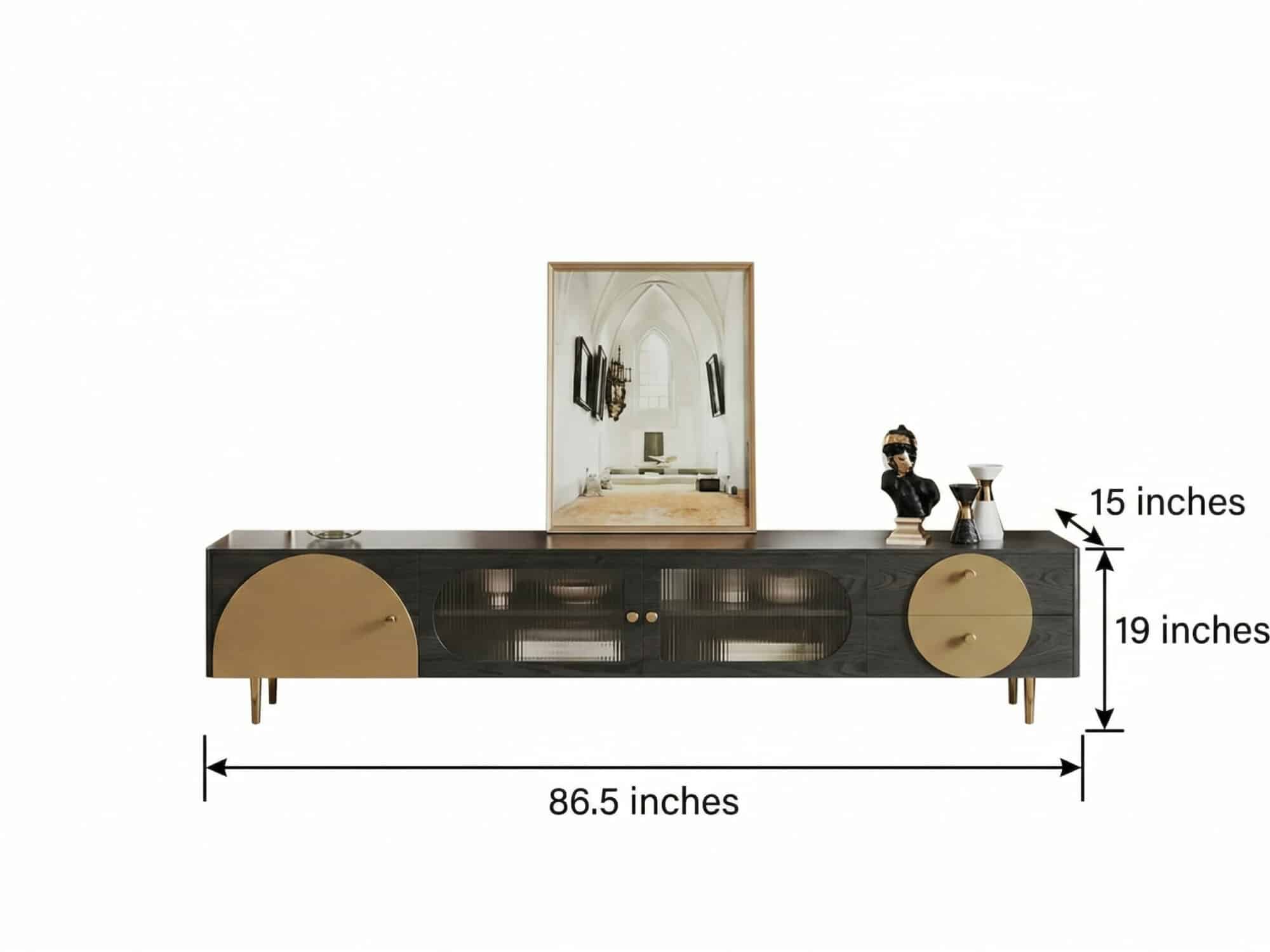 Black Ash Wood Cabinet Drawers Rectangle TV Stand - dimensions - 相册图 #14 2 Black Ash Wood Cabinet Drawers Rectangle TV Stand 相册图 #14 dimensions