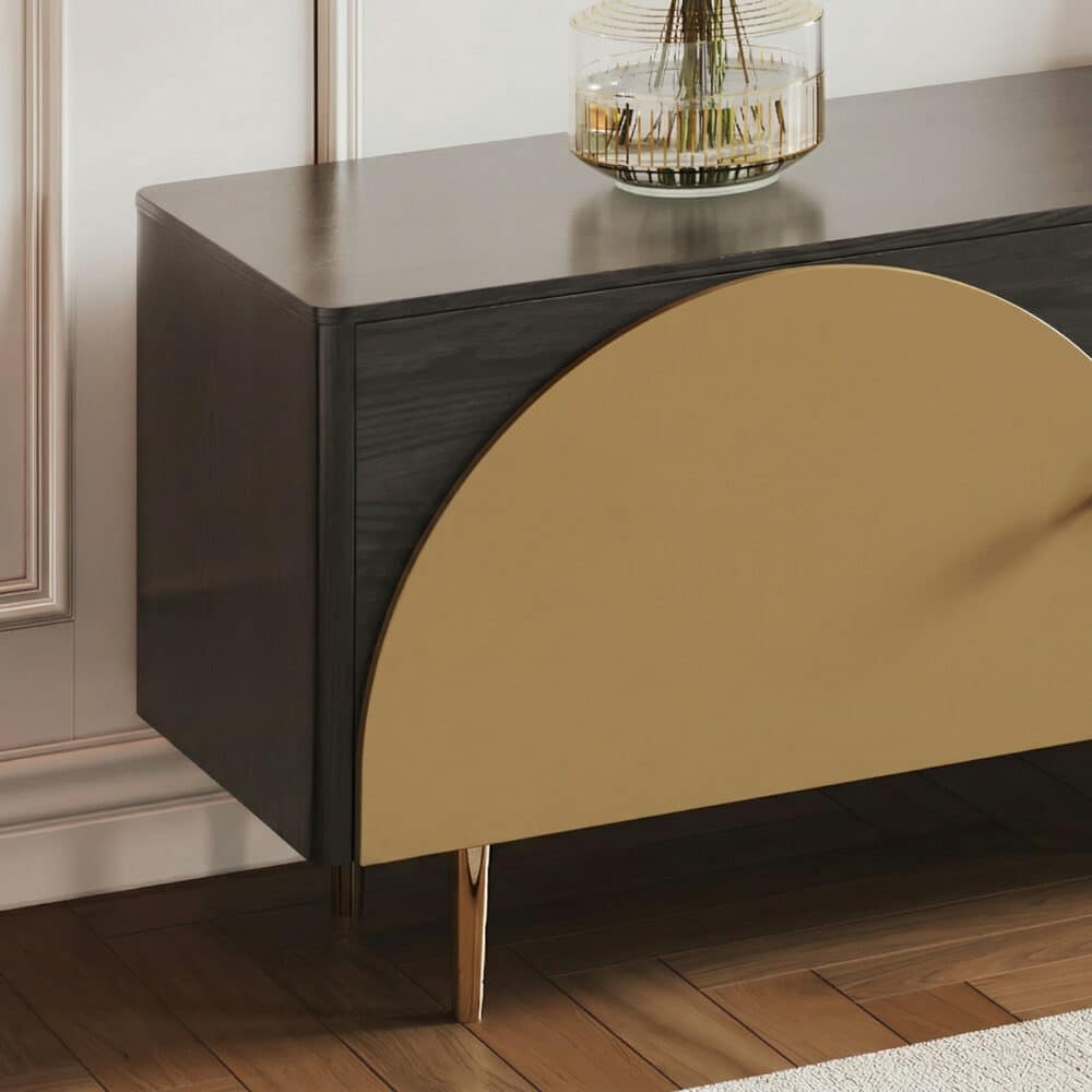 Black Ash Wood Cabinet Drawers Rectangle TV Stand - resized - 相册图 #8 Black Ash Wood Cabinet Drawers Rectangle TV Stand 相册图 #8 resized