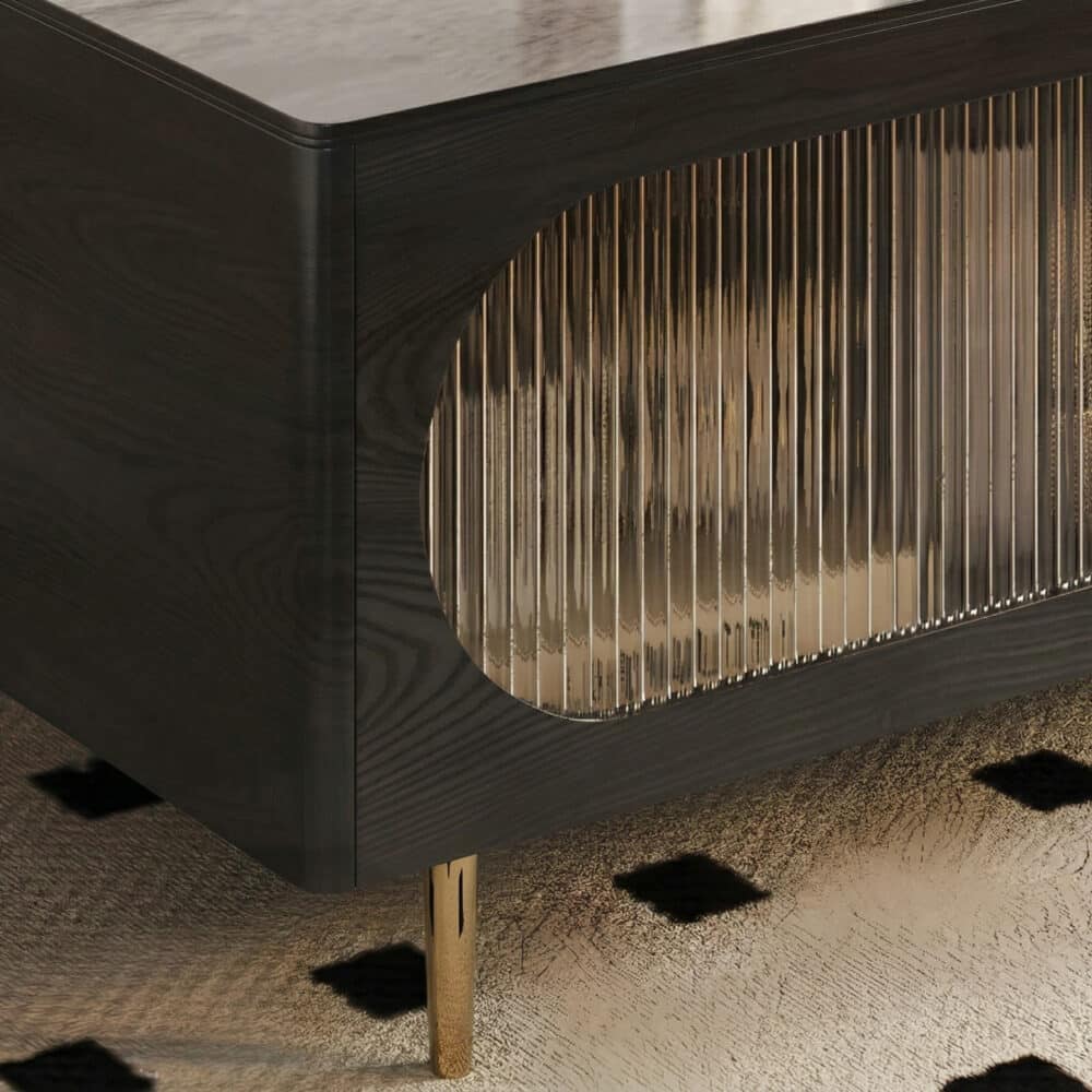 Black Ash Wood Cabinet Drawers Rectangle TV Stand - resized - 相册图 #9 Black Ash Wood Cabinet Drawers Rectangle TV Stand 相册图 #9 resized