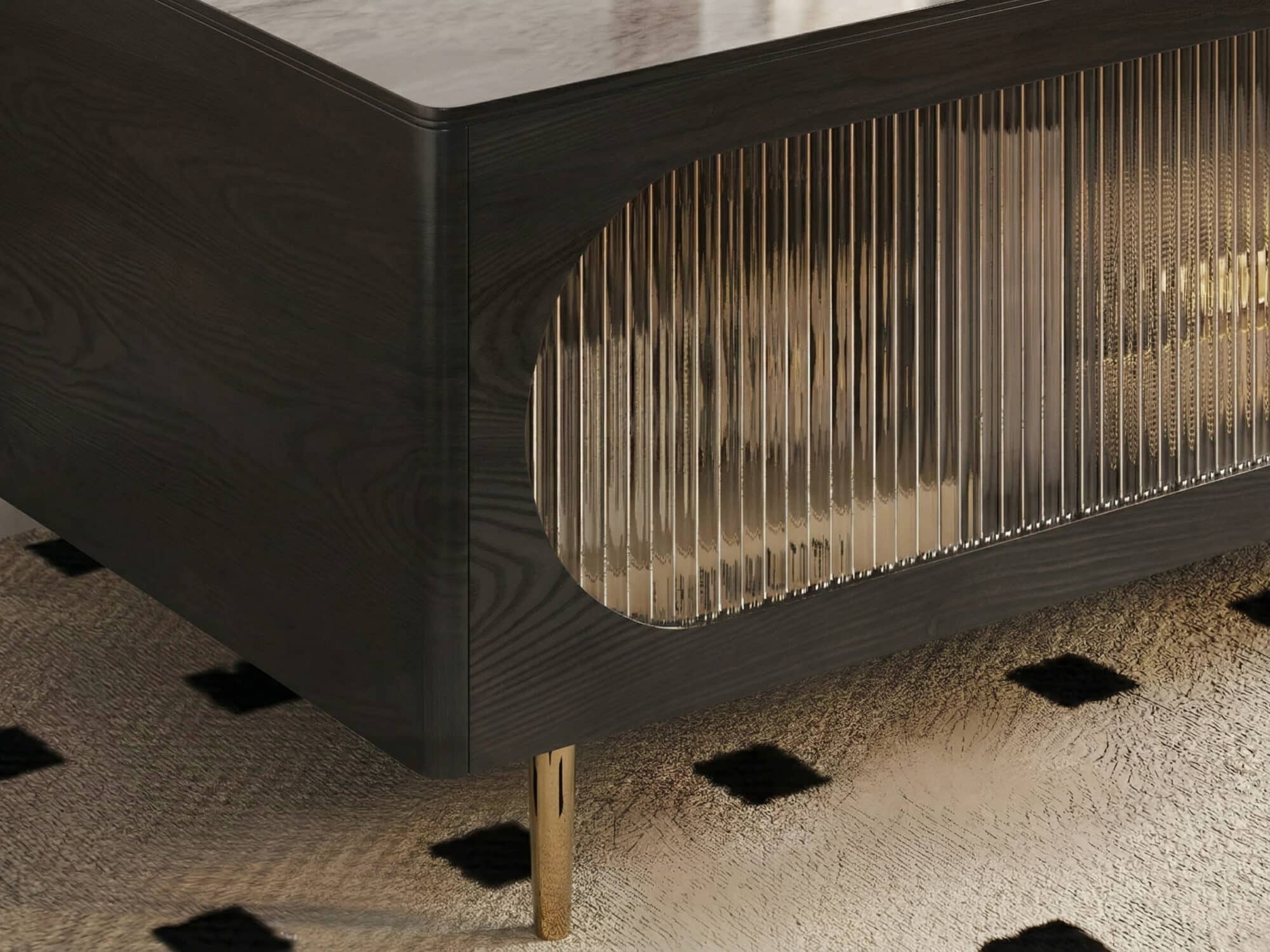 Black Ash Wood Cabinet Drawers Rectangle TV Stand - resized - 相册图 #9 Black Ash Wood Cabinet Drawers Rectangle TV Stand 相册图 #9 resized