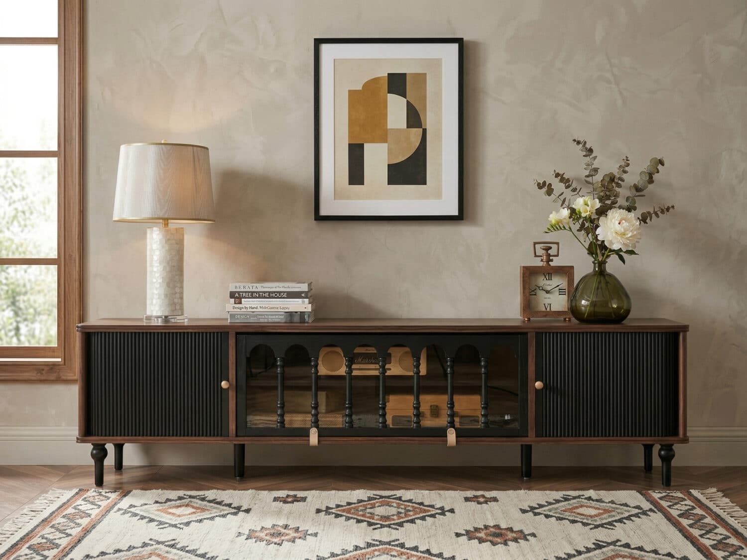 French Vintage TV Stand Storage Cabinet 商品主图 resized