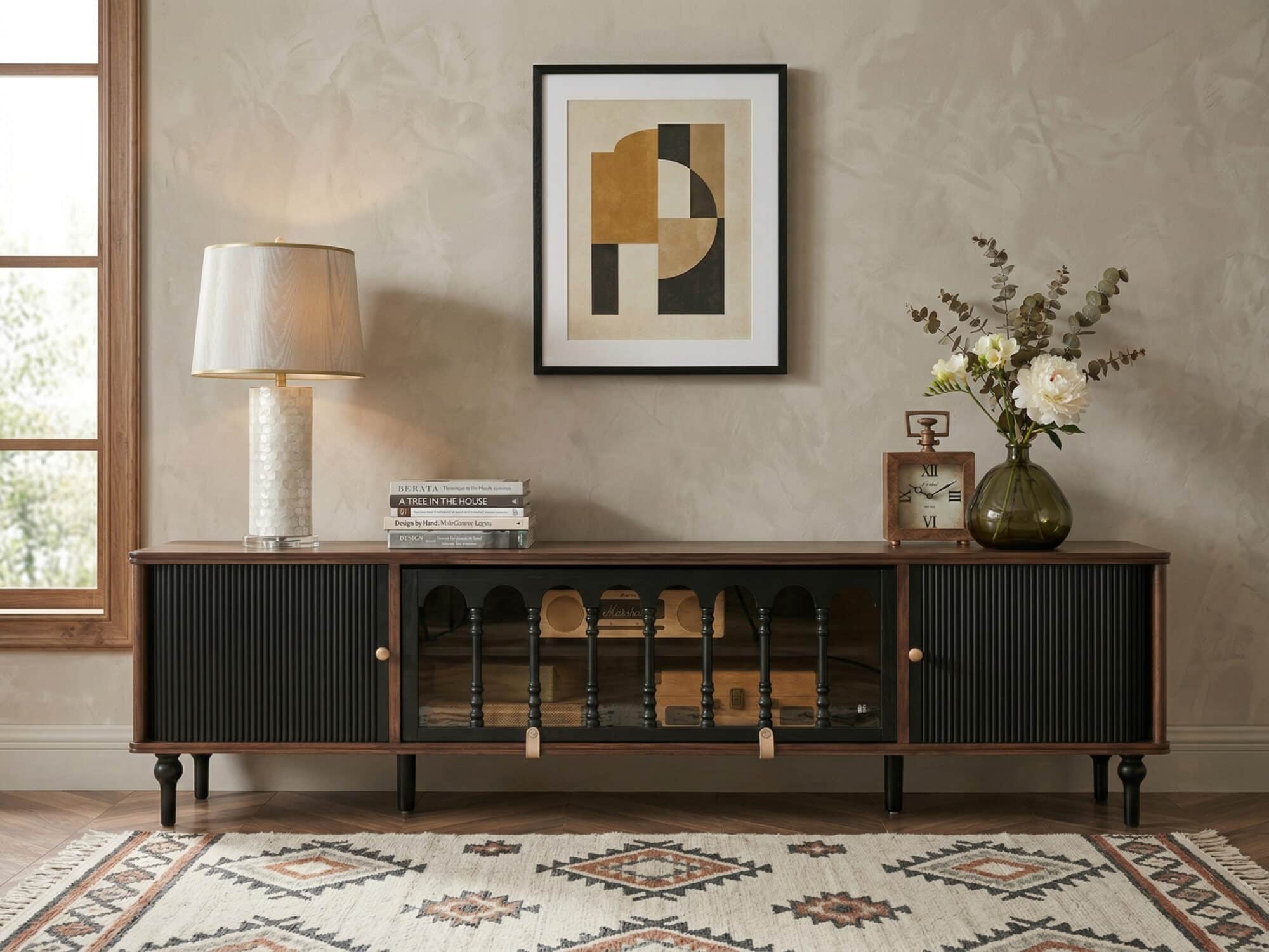 French Vintage TV Stand Storage Cabinet - resized - 商品主图 French Vintage TV Stand Storage Cabinet 商品主图 resized