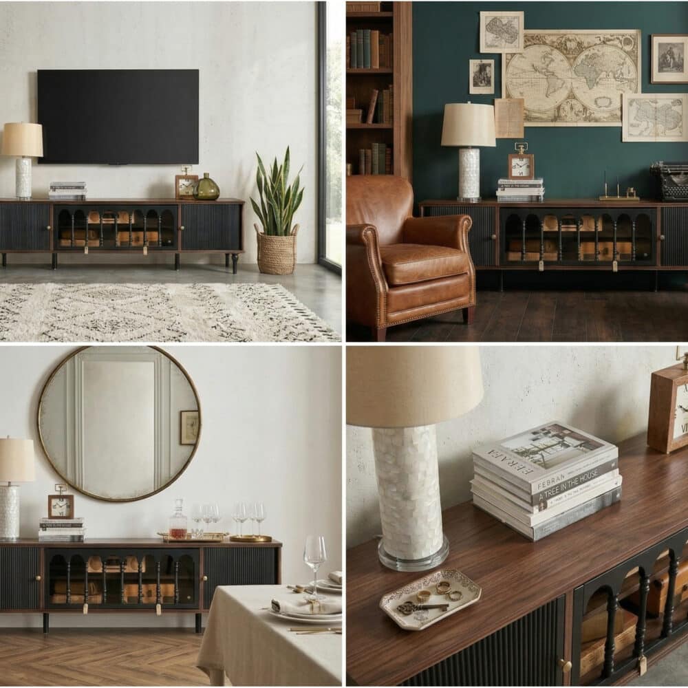 French Vintage TV Stand Storage Cabinet - resized - 相册图 #1 French Vintage TV Stand Storage Cabinet 相册图 #1 resized