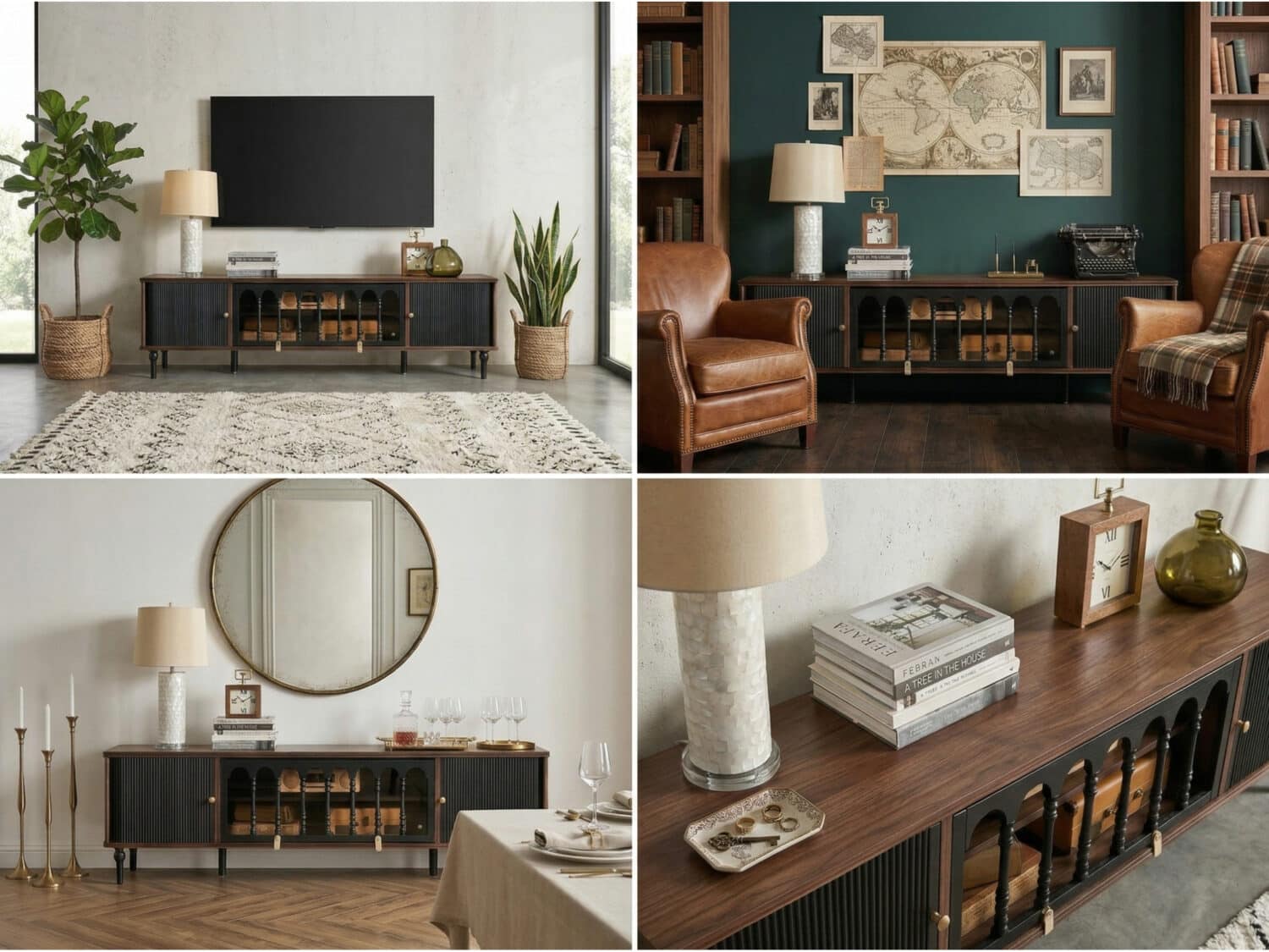 French Vintage TV Stand Storage Cabinet 相册图 #1 resized