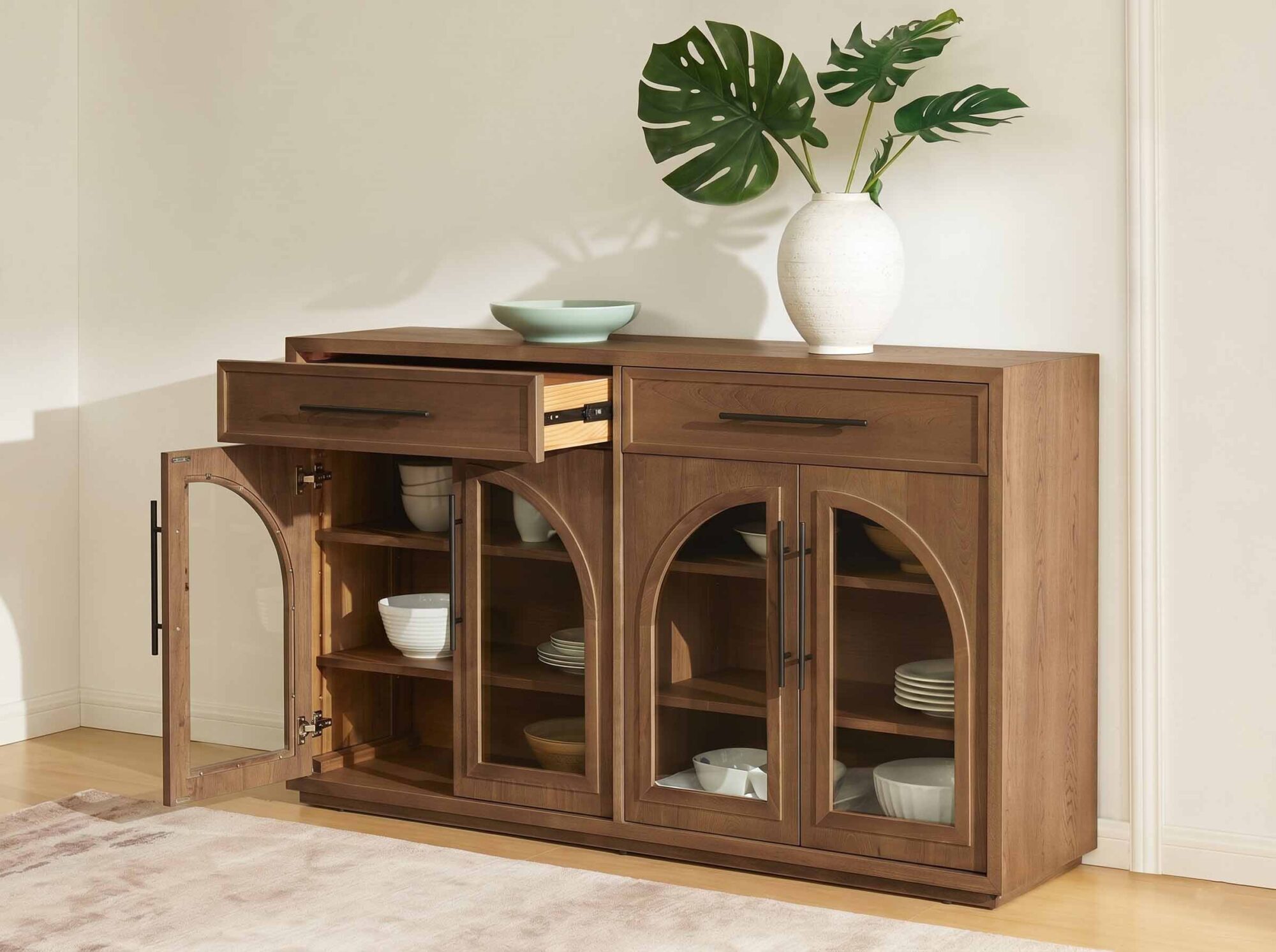 Valborg Elm Wood Sideboard