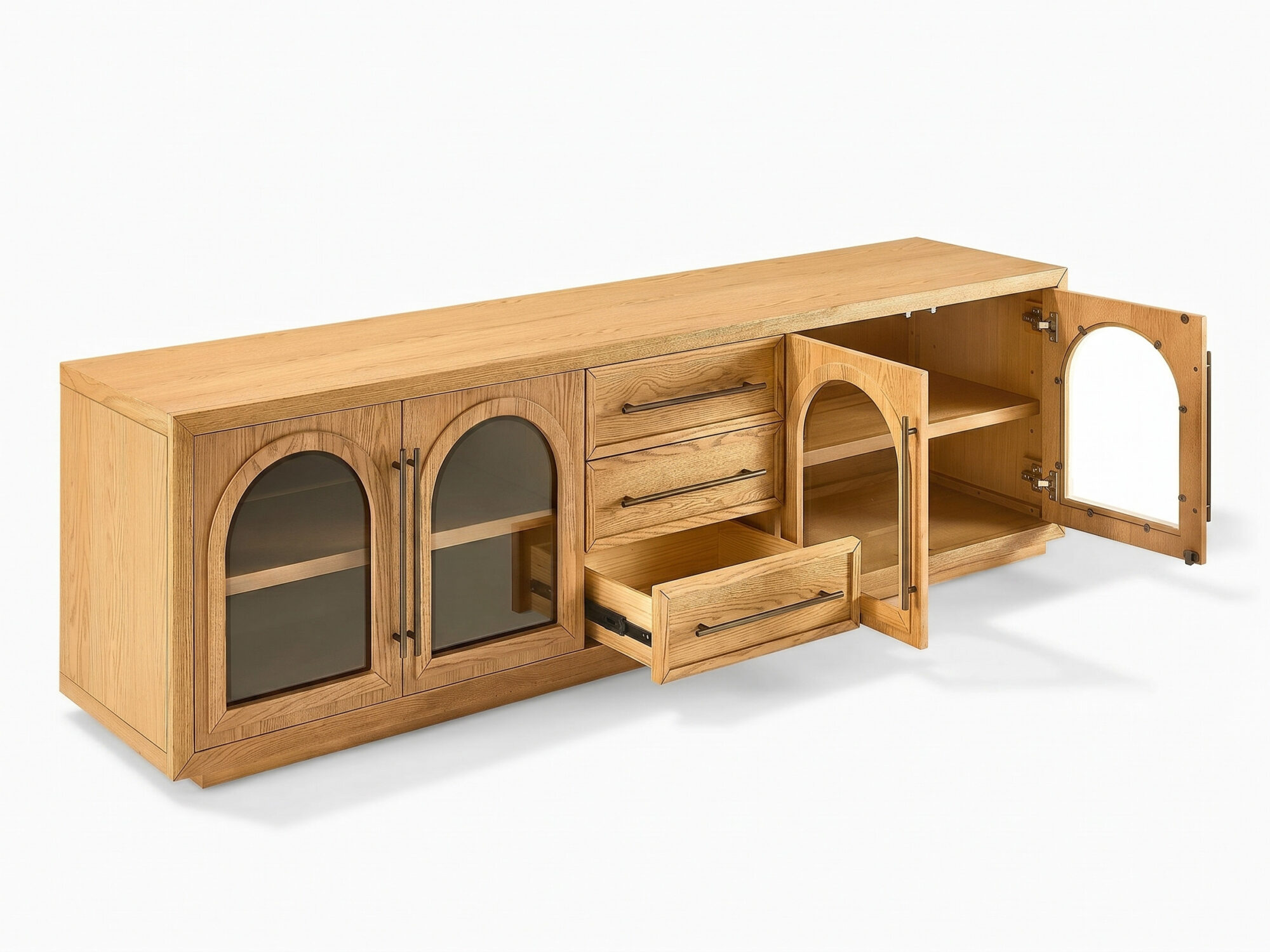 Lira Oak Media Console 相册图 #6 resized