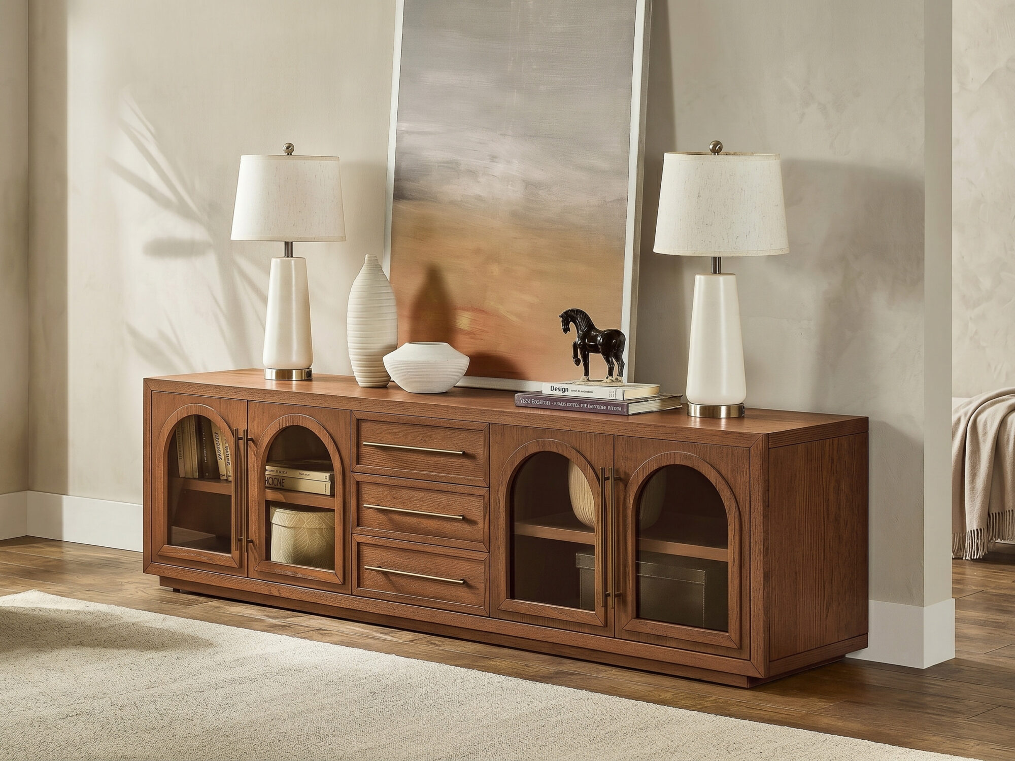 Lira Oak Media Console 相册图 #11 scene