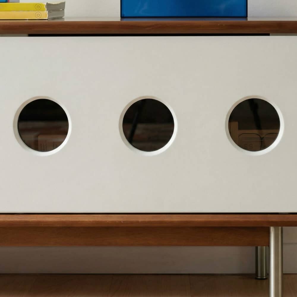 Mid-Century Modern Wood TV Stand with Drawers Storage - resized - 相册图 #3 Mid-Century Modern Wood TV Stand with Drawers Storage 相册图 #3 resized