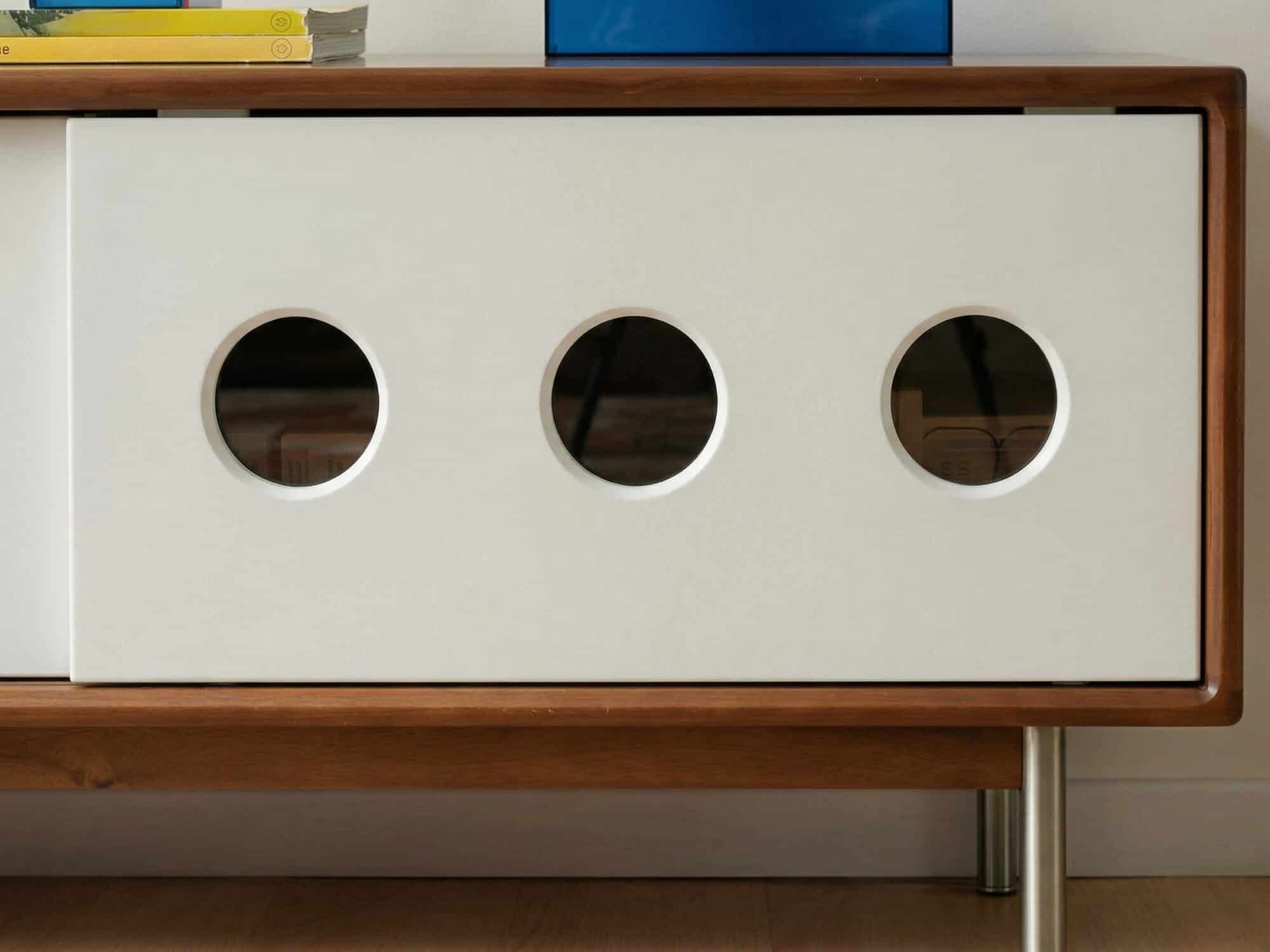 Mid-Century Modern Wood TV Stand with Drawers Storage - resized - 相册图 #3 Mid-Century Modern Wood TV Stand with Drawers Storage 相册图 #3 resized