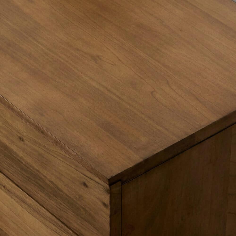 Mid-Century Walnut Wood TV Stand with Storage - resized - 相册图 #7 Mid-Century Walnut Wood TV Stand with Storage 相册图 #7 resized