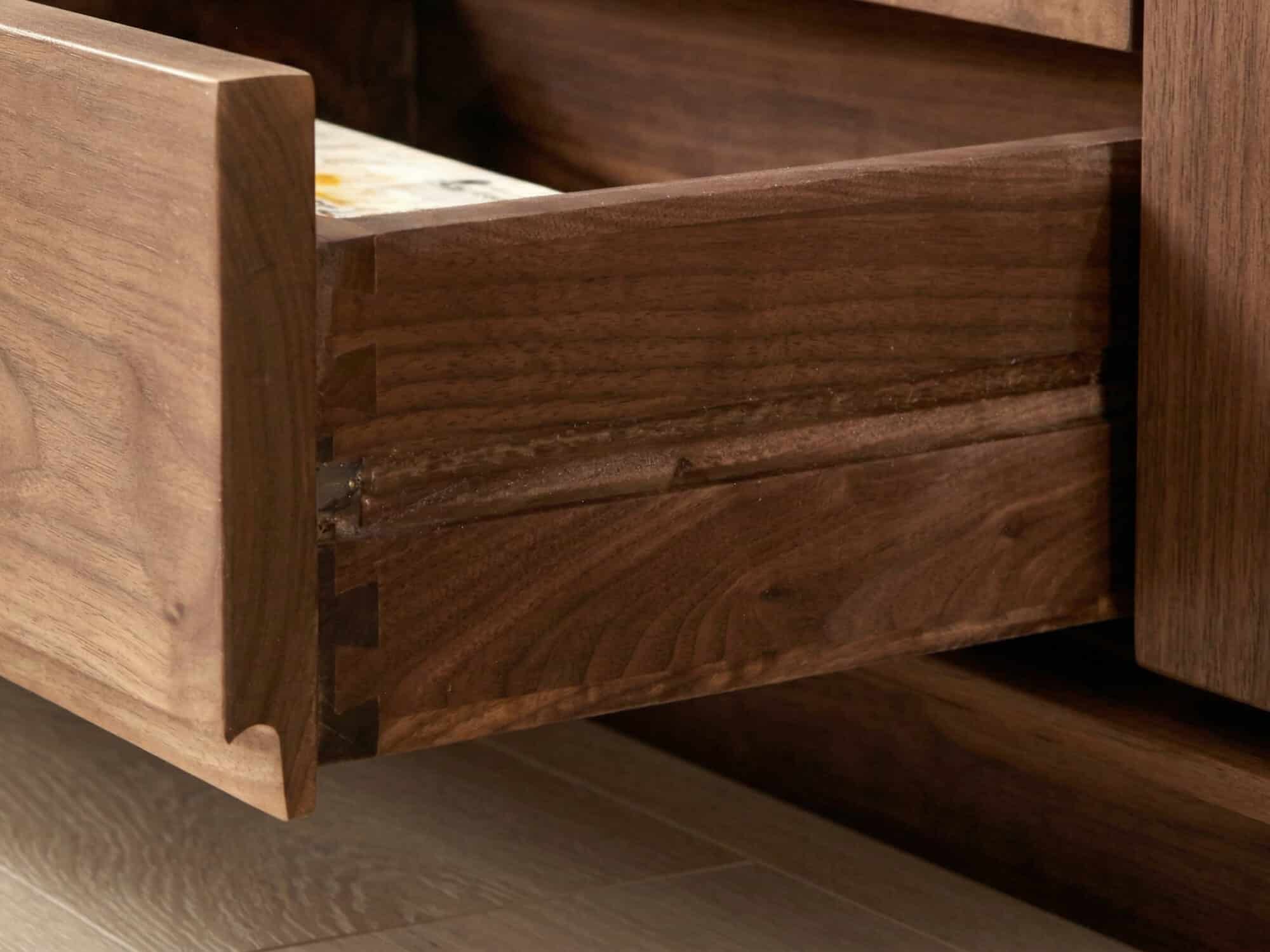 Modern Walnut Wood TV Stand with Storage Cabinets - resized - 相册图 #7 Modern Walnut Wood TV Stand with Storage Cabinets 相册图 #7 resized