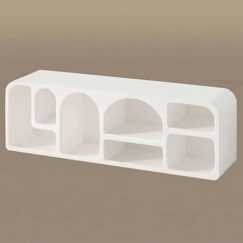 Modern White Arched TV Cabinet Cave-Inspired Design for Stylish Storage - resized - 相册图 #6 Modern White Arched TV Cabinet Cave-Inspired Design for Stylish Storage 相册图 #6 resized