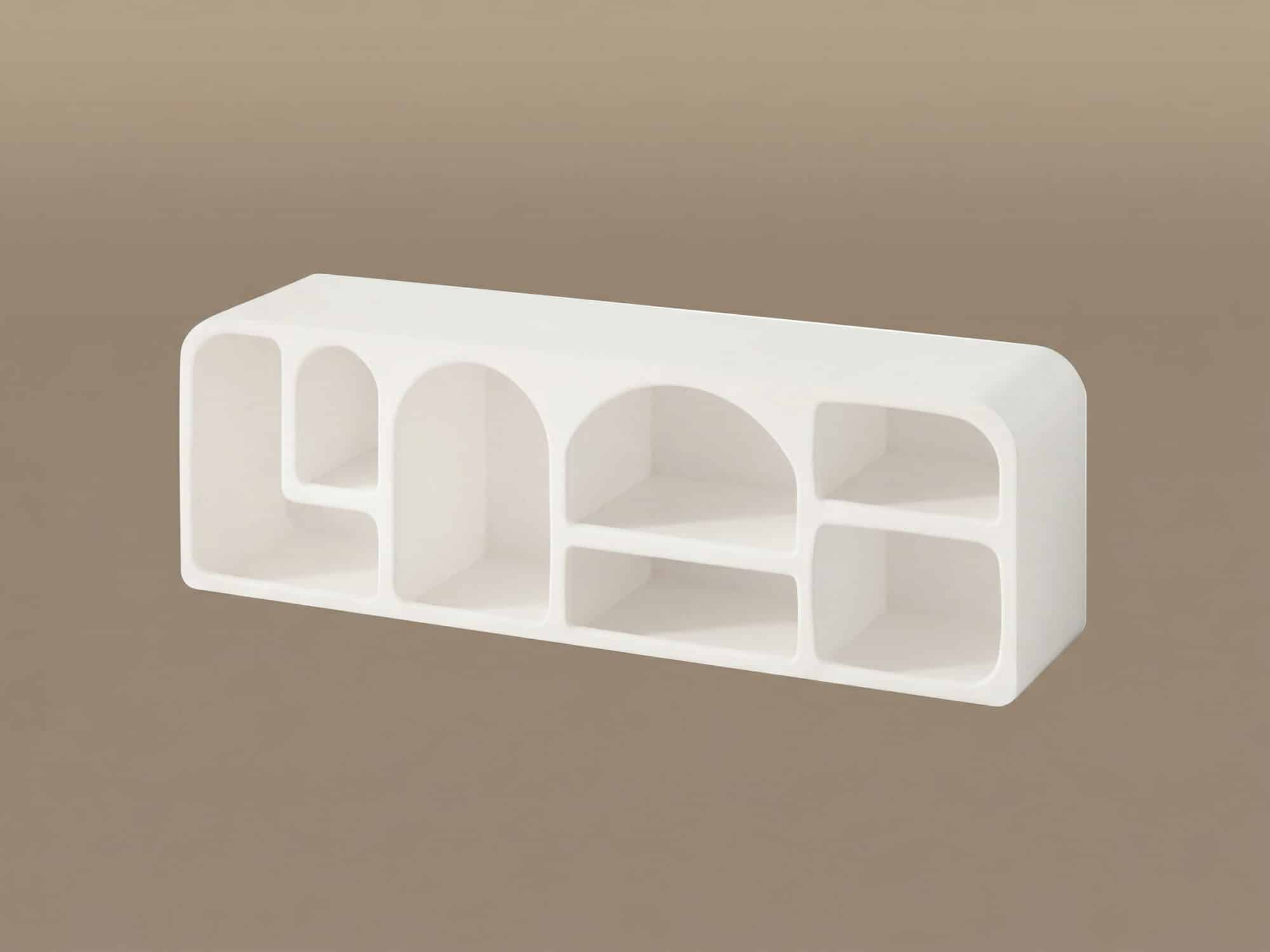 Modern White Arched TV Cabinet Cave-Inspired Design for Stylish Storage - resized - 相册图 #6 Modern White Arched TV Cabinet Cave-Inspired Design for Stylish Storage 相册图 #6 resized