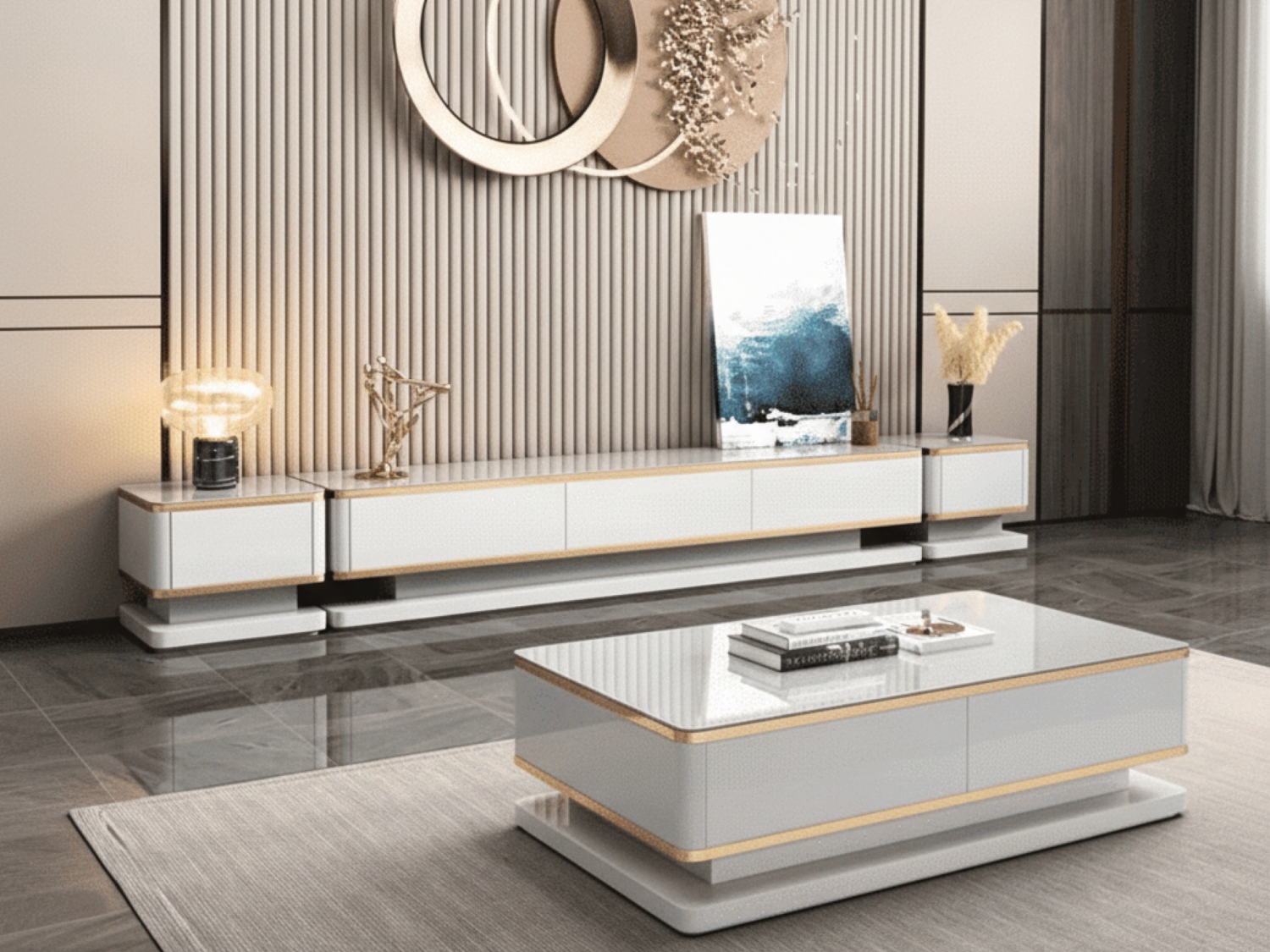 The Asher Glass Media Console 商品主图 resized