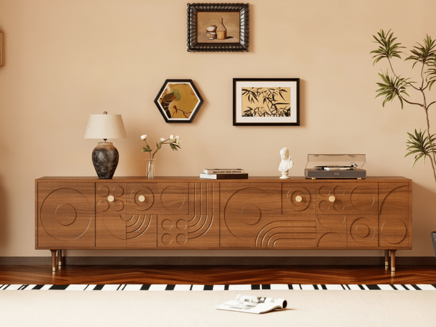 The Asher Solid Wood Console - resized - 商品主图 The Asher Solid Wood Console 商品主图 resized