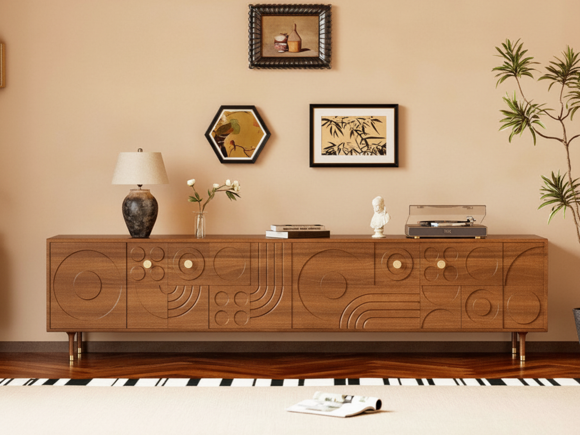 The Asher Solid Wood Console - resized - 商品主图 The Asher Solid Wood Console 商品主图 resized