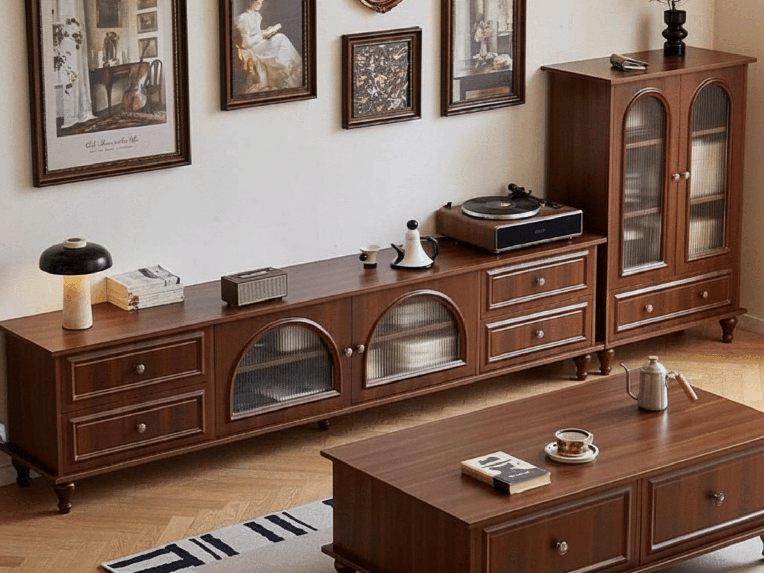 The Asher Walnut Media Console 相册图 #1 resized