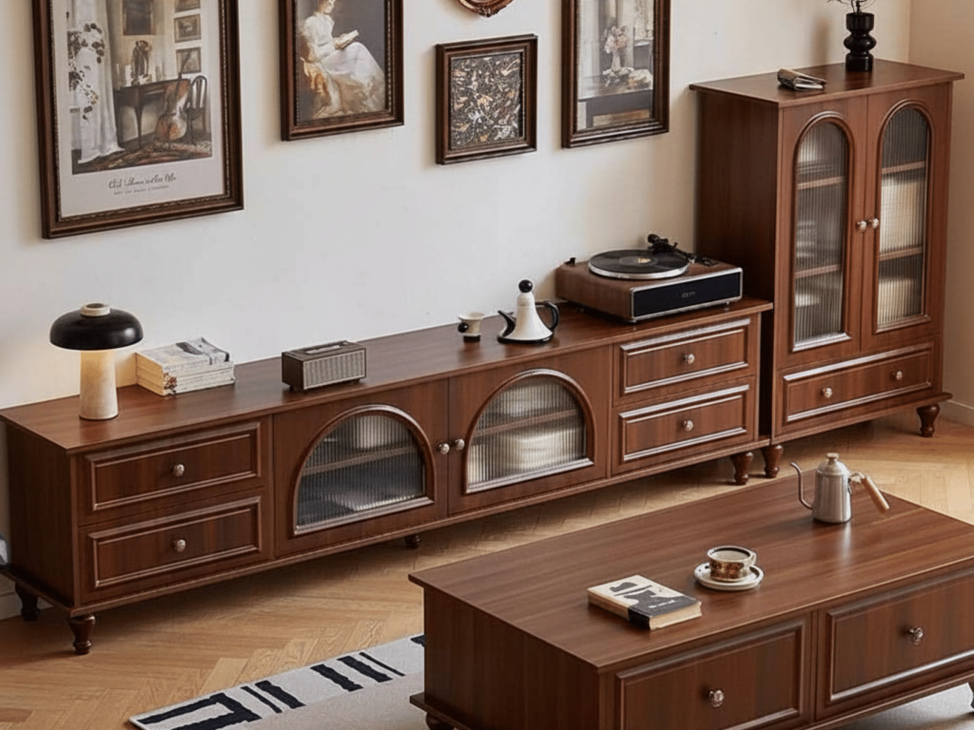 The Asher Walnut Media Console - resized - 相册图 #1 The Asher Walnut Media Console 相册图 #1 resized