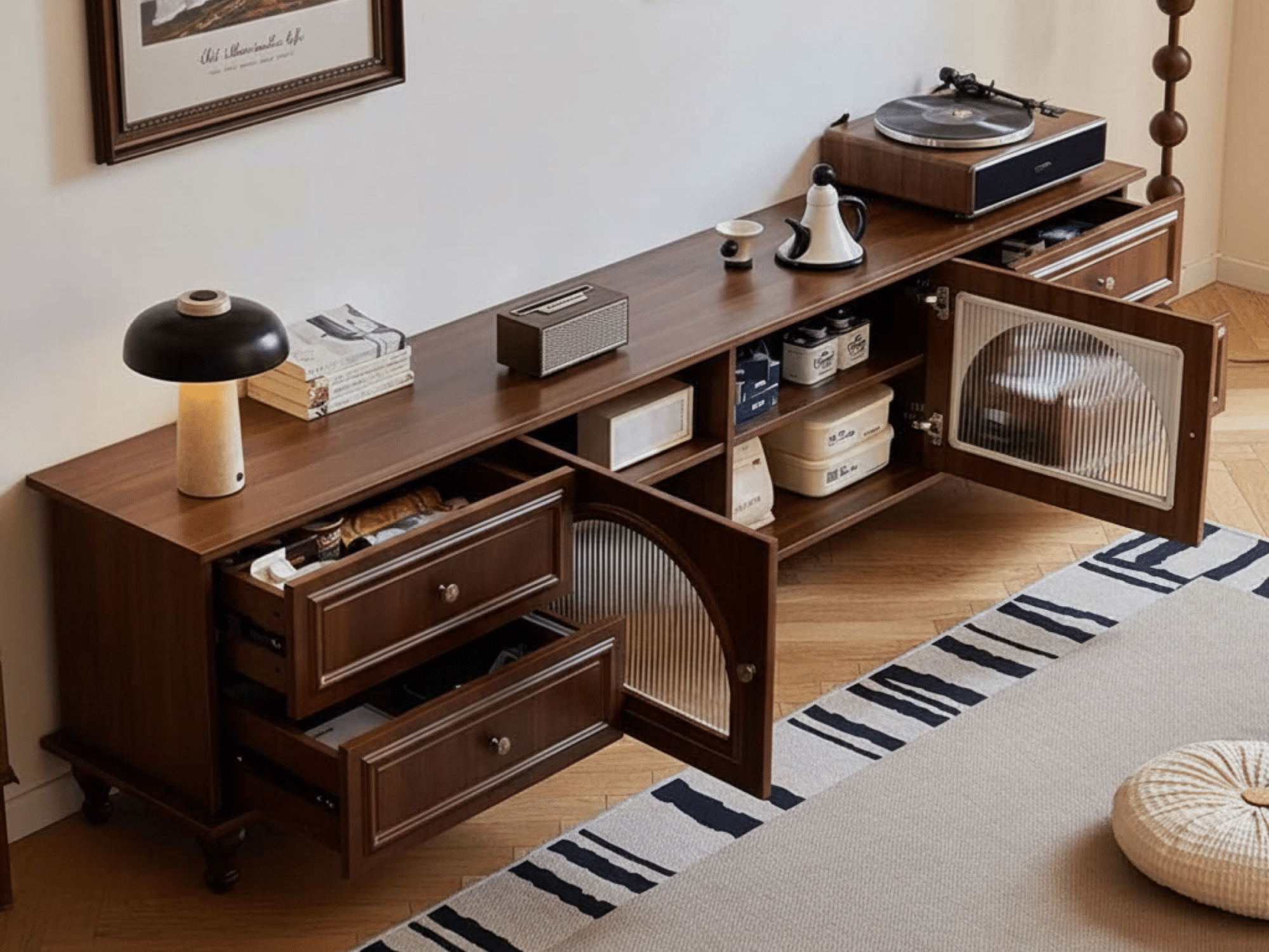 The Asher Walnut Media Console - resized - 相册图 #3 The Asher Walnut Media Console 相册图 #3 resized