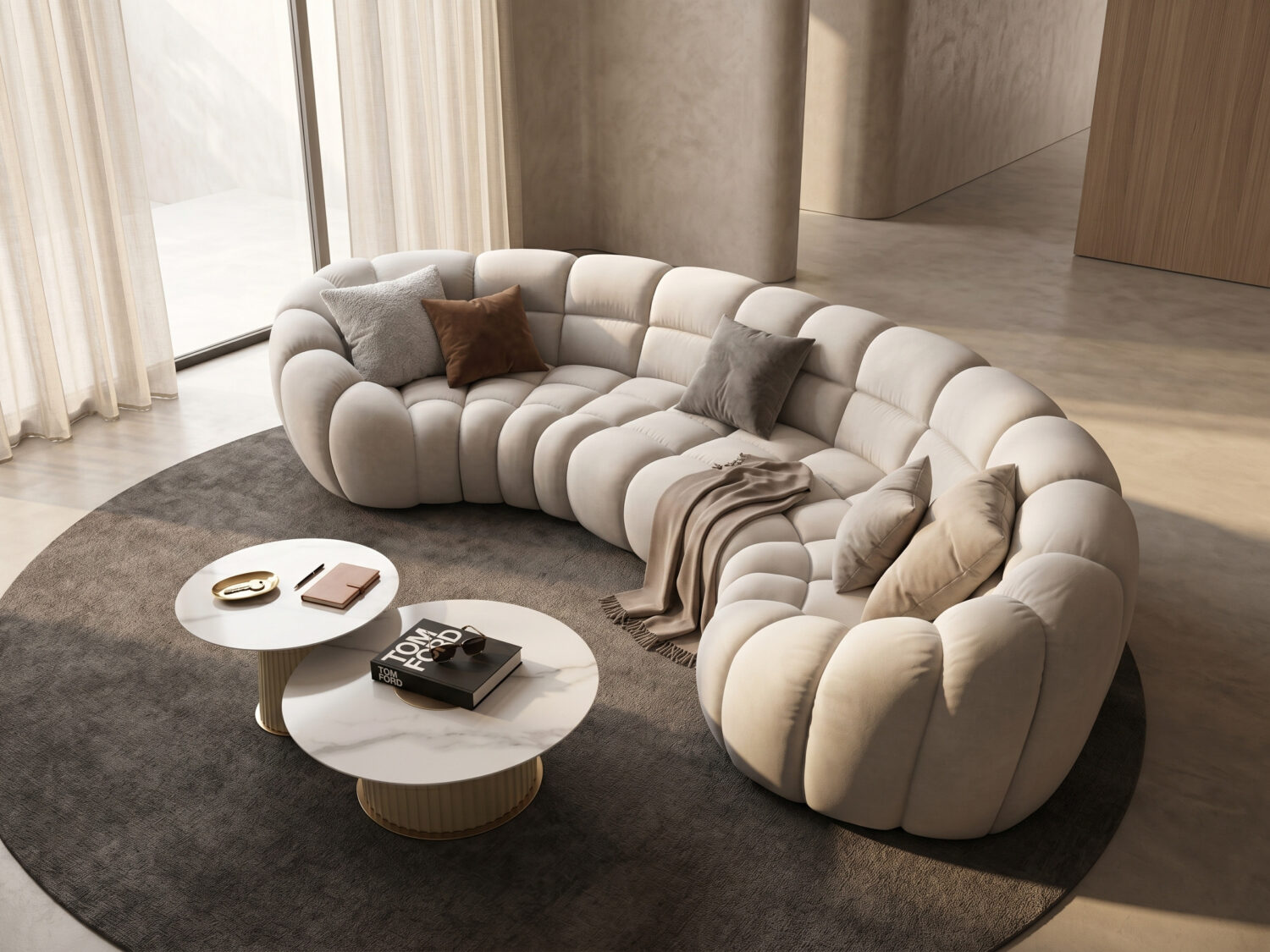 The Wabi-Sabi Sherpa Sectional 商品主图 scene