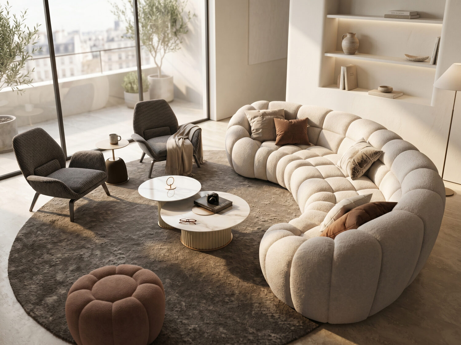 The Wabi-Sabi Sherpa Sectional 相册图 #1 scene
