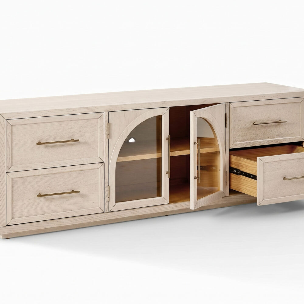 Valborg Solid Oak Media Console 相册图 #106 resized