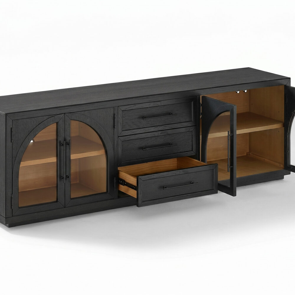 Valborg Solid Oak Media Console 相册图 #18 resized