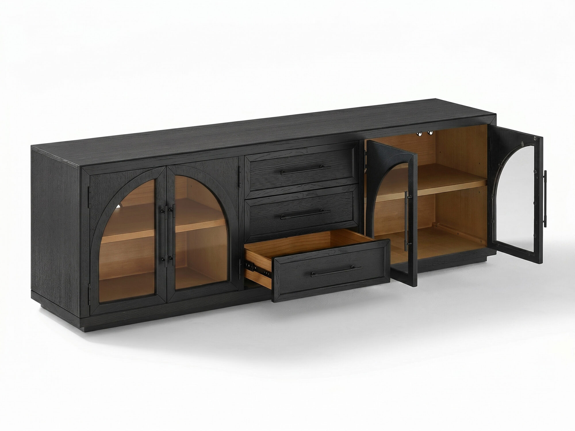 Valborg Solid Oak Media Console 相册图 #18 resized