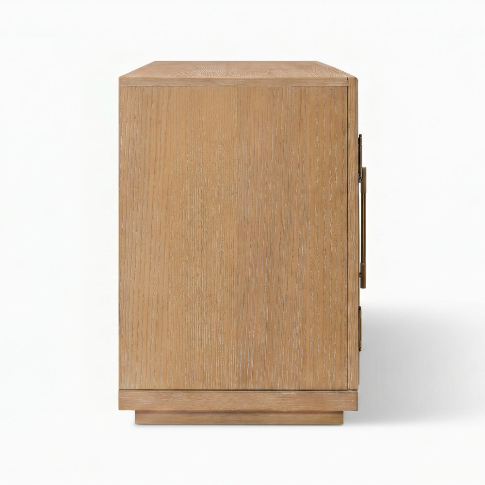 Valborg Solid Oak Media Console 相册图 #7 resized