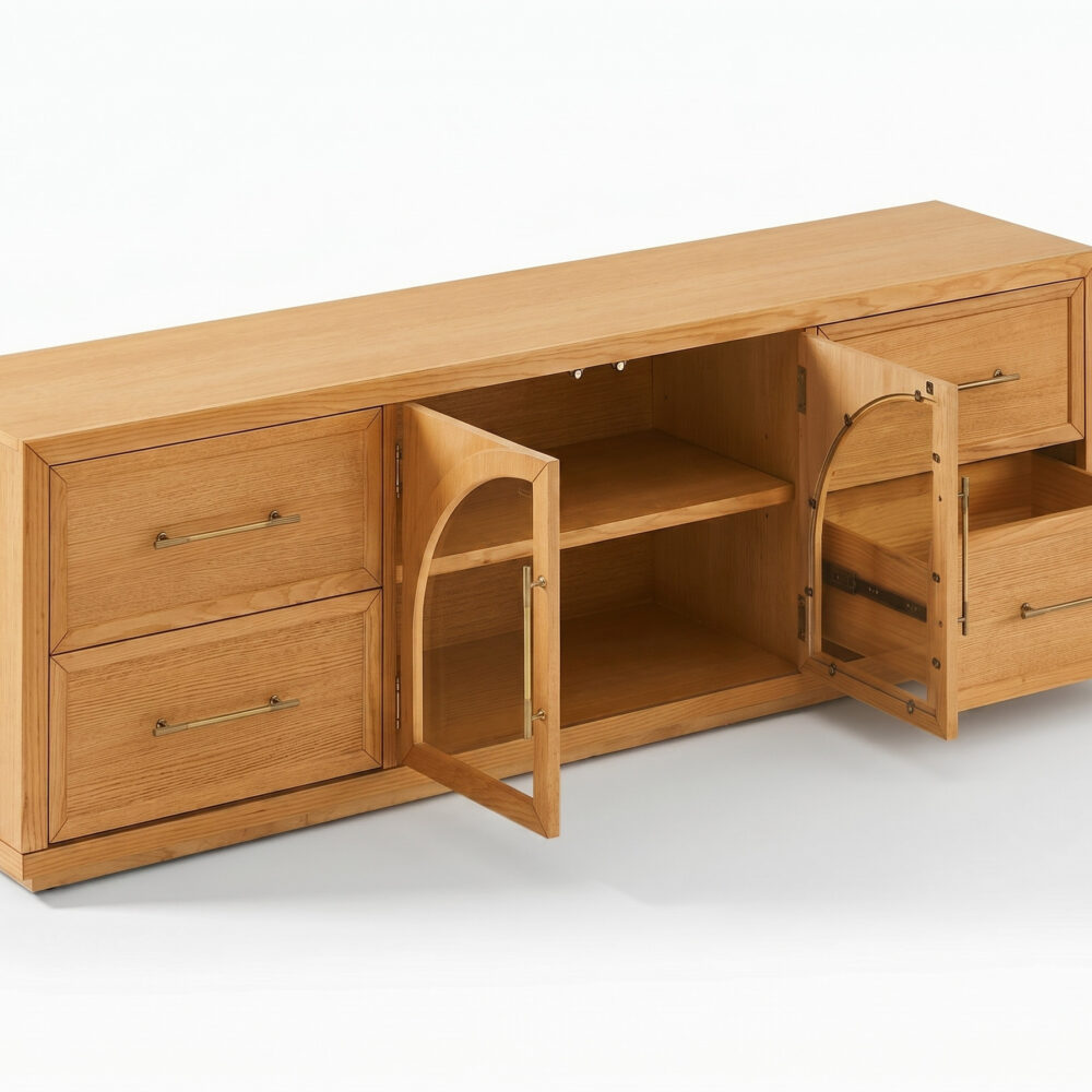 Valborg Solid Oak Media Console 相册图 #70 resized