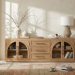 Valborg Solid Oak Media Console 相册图 #1 scene