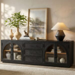 Valborg Solid Oak Media Console 相册图 #13 scene