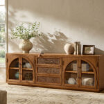 Valborg Solid Oak Media Console 相册图 #32 scene