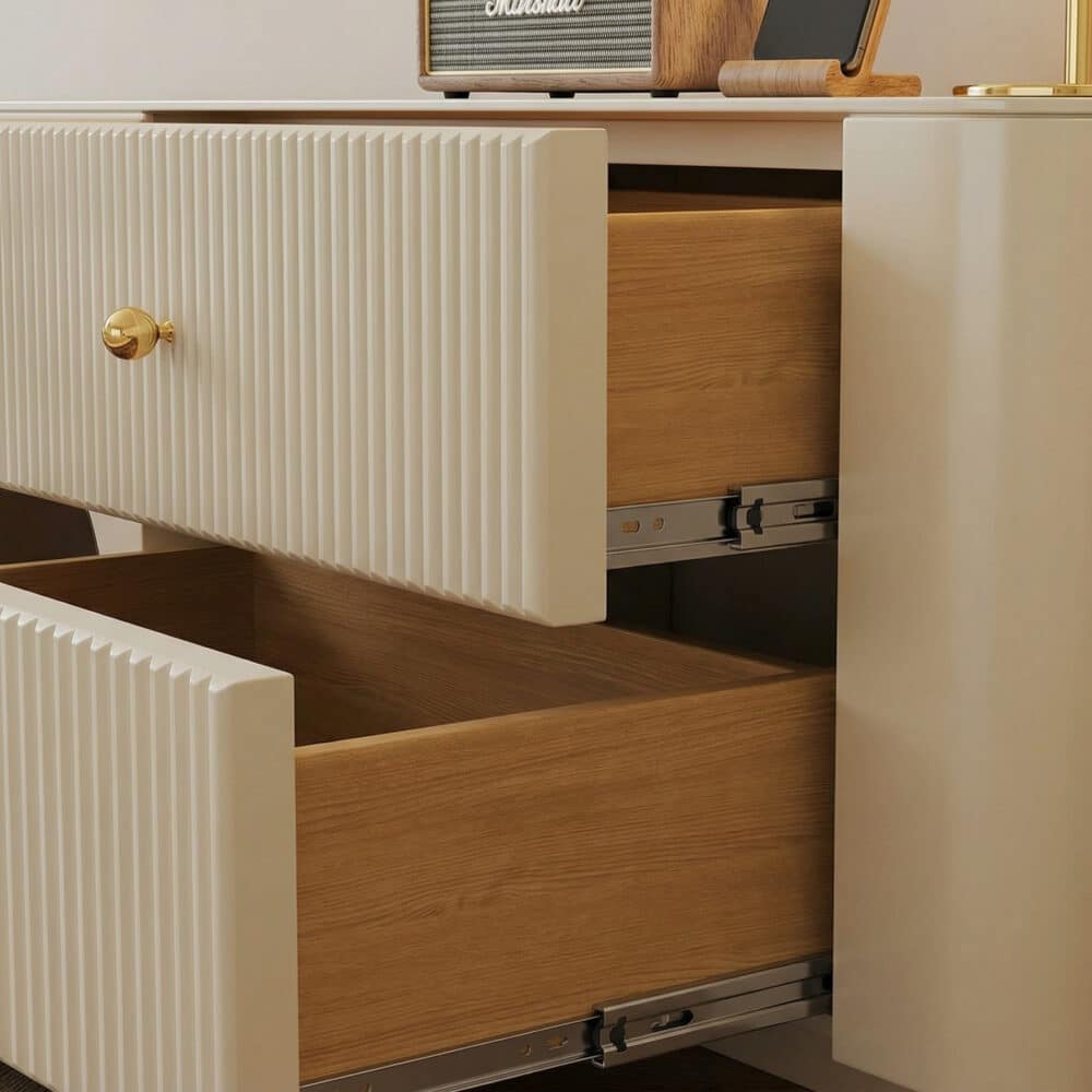 White Wood Shelves Cabinet Drawers Rectangle TV Stand - resized - 相册图 #7 White Wood Shelves Cabinet Drawers Rectangle TV Stand 相册图 #7 resized