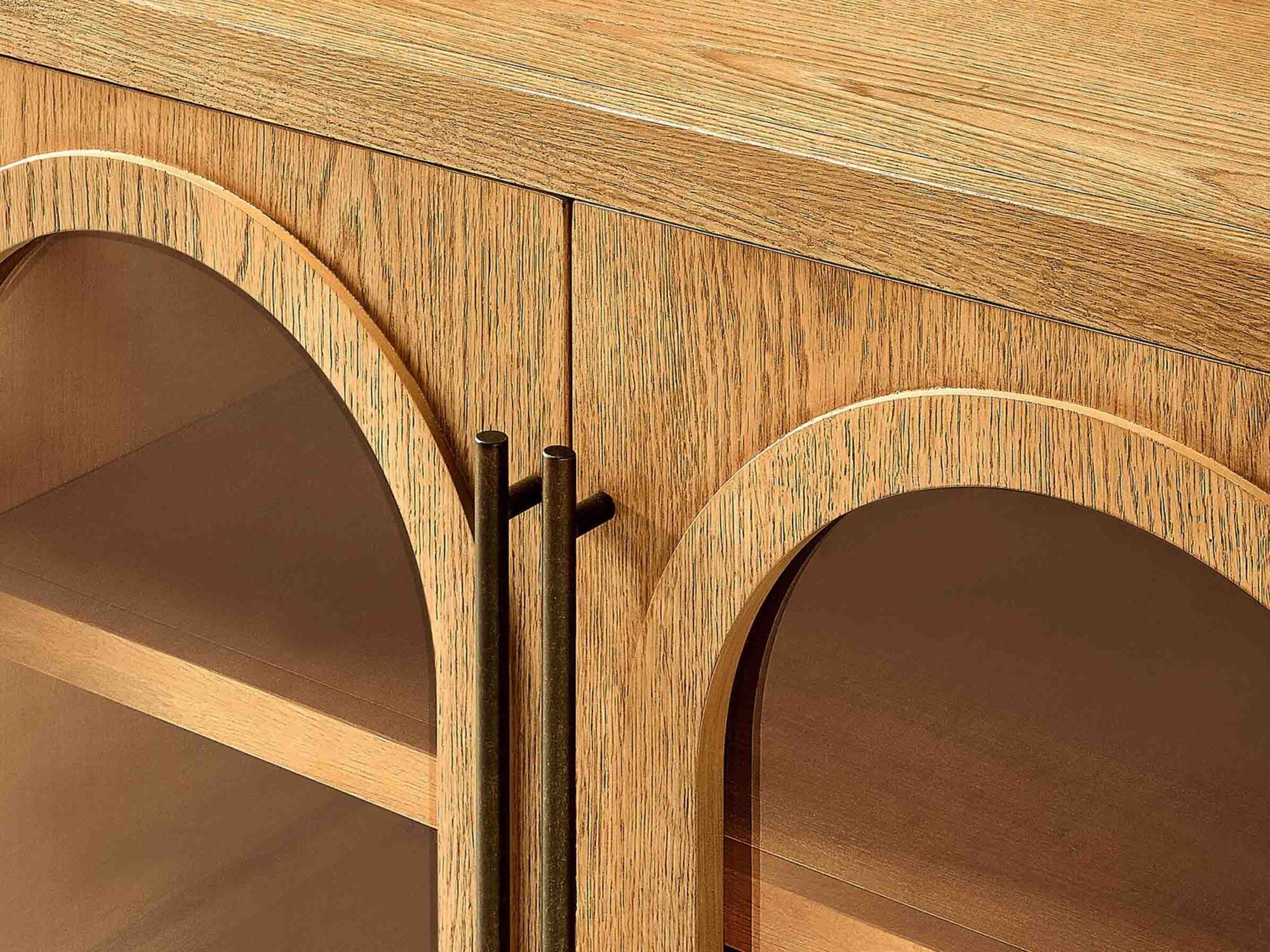 Lira Oak Media Console