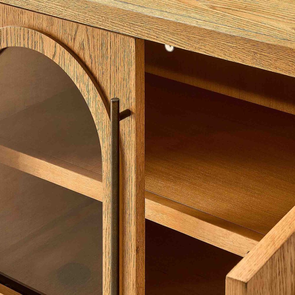 Lira Oak Media Console