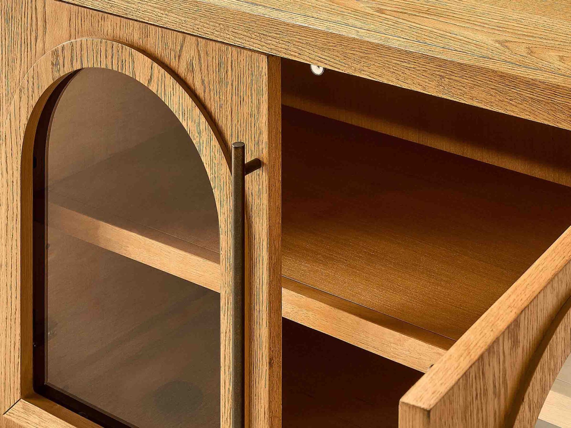 Lira Oak Media Console